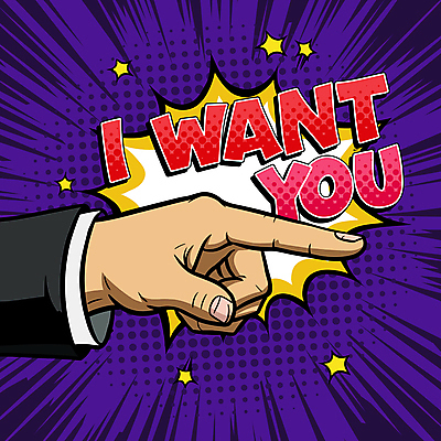 손 일러스트 신체부위 보라색 희망 가리킴 폭발 모집 카툰스타일 욕심 채용공고 강조 하프톤 국내일러스트 AI파일 감정 컬러 사람 손짓 채용 파일형식 벡터