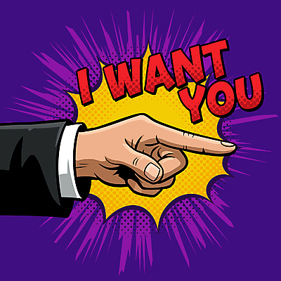 손 일러스트 신체부위 보라색 희망 가리킴 모집 카툰스타일 욕심 채용공고 강조 하프톤 국내일러스트 AI파일 감정 컬러 사람 손짓 채용 파일형식 벡터