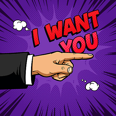 손 일러스트 신체부위 보라색 희망 가리킴 연기 모집 카툰스타일 욕심 채용공고 강조 하프톤 국내일러스트 AI파일 감정 컬러 사람 손짓 채용 파일형식 벡터