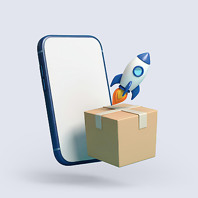PSD 아이콘 사람없음 스마트폰 쇼핑 3D아이콘 3D 회색 로켓 원형 배송 오브젝트 택배상자 편집3D 도형 컬러 핸드폰 스마트기기 상자 디지털합성 택배 파일형식