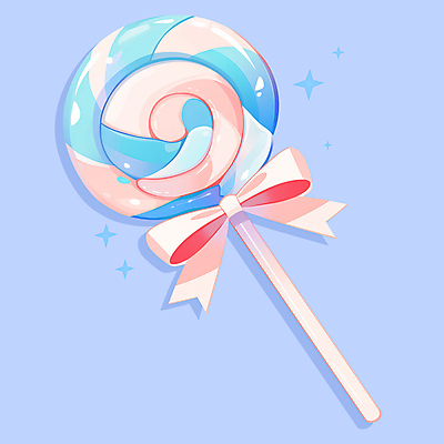 PSD 기념일 리본 하늘색 일러스트 화이트데이 막대사탕 사람없음 파란색 반짝임 달콤 국내일러스트 컬러 모션 데이이벤트 사탕 이벤트 맛 파일형식