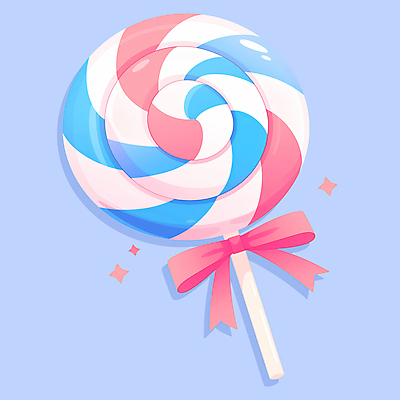 PSD 기념일 리본 하늘색 일러스트 화이트데이 막대사탕 사람없음 파란색 반짝임 달콤 국내일러스트 컬러 모션 데이이벤트 사탕 이벤트 맛 파일형식