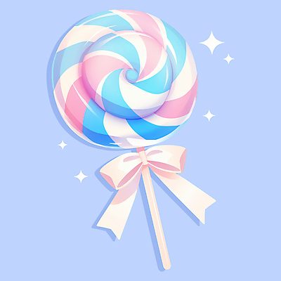 PSD 기념일 리본 하늘색 일러스트 화이트데이 막대사탕 사람없음 파란색 반짝임 달콤 국내일러스트 컬러 모션 데이이벤트 사탕 이벤트 맛 파일형식