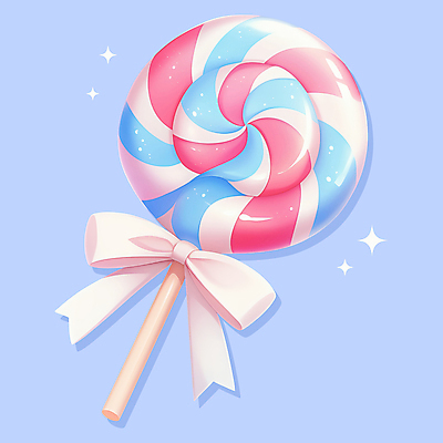 PSD 기념일 리본 하늘색 일러스트 화이트데이 막대사탕 사람없음 파란색 반짝임 달콤 국내일러스트 컬러 모션 데이이벤트 사탕 이벤트 맛 파일형식