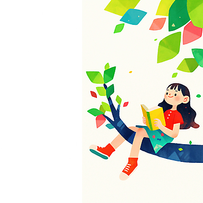 JPG 전신 여자 어린이 잎 꽃밭 일러스트 상상 한명 들기 앉기 소녀 책 독서 봄 나뭇가지 소녀한명만 국내일러스트 AI일러스트 AI콘텐츠 나무 식물 1 계절 꽃 모션 사람 여자한명만 소녀만 파일형식