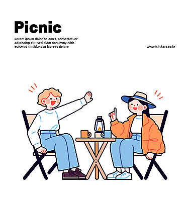 전신 모자 여자 일러스트 휴식 대화 미소 앉기 성인 두명 소풍 손들기 머그컵 램프 피크닉테이블 성인여자만 캠핑의자 일러캐릭터 AI파일 캐릭터 잡화 컨셉 의자 모션 탁자 조명 표정 캠핑도구 말하기 사람 컵 야외활동 여자만 성인만 파일형식 벡터