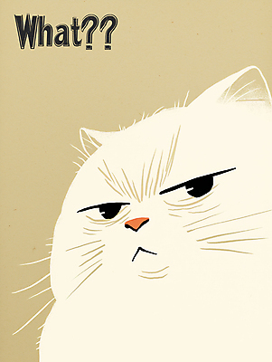 PSD 한마리 일러스트 사람없음 귀여움 고양이 물음표 질문 심플 베이지색 국내일러스트 1 기호 컬러 컨셉 포유류 반려동물 파일형식