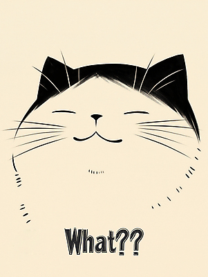 PSD 한마리 일러스트 사람없음 귀여움 고양이 물음표 질문 심플 베이지색 국내일러스트 1 기호 컬러 컨셉 포유류 반려동물 파일형식