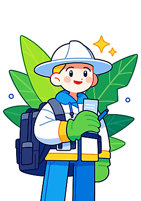 남자 잎 일러스트 배낭 자연 한명 미소 들기 상반신 성인 반짝임 펜 자연보호 환경 메모지 안전모 나무심기 공공기관 성인남자한명만 국내일러스트 AI파일 식물 1 가방 모션 표정 사람 필기구 사무용품 보호 헬멧 안전장비 생태계 심기 남자한명만 성인남자만 파일형식 벡터