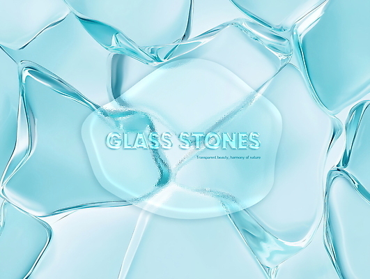 PSD 편집이미지 하늘색 유리 사람없음 빛 돌_바위 질감 스톤 이미지편집 재질 파란색 파일형식