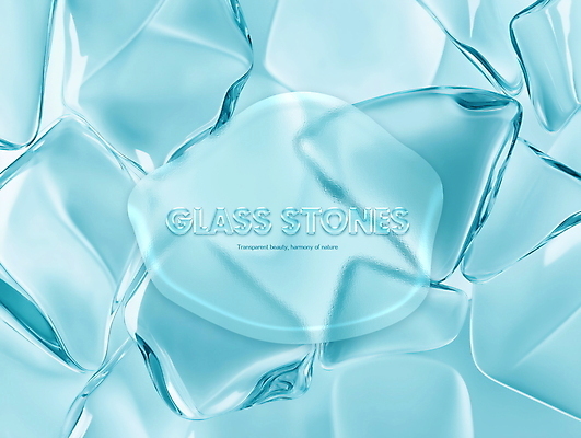 PSD 편집이미지 하늘색 유리 사람없음 빛 돌_바위 질감 스톤 이미지편집 재질 파란색 파일형식