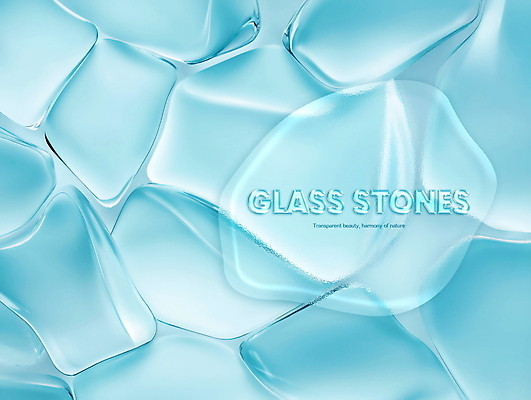 PSD 편집이미지 하늘색 유리 사람없음 빛 돌_바위 질감 스톤 이미지편집 재질 파란색 파일형식