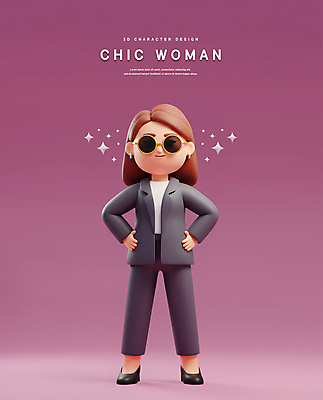 전신 PSD 편집이미지 여자 허리손 3D캐릭터 한명 미소 정장 성인 반짝임 선글라스 3D 비즈니스우먼 자신감 우아함 자주색 멋쟁이 시크 차도녀 성인여자한명만 편집3D 캐릭터 1 옷 감정 안경 컬러 포즈 컨셉 비즈니스 모션 표정 사람 직장인 디지털합성 여자한명만 성인여자만 파일형식