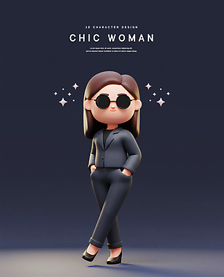 전신 PSD 편집이미지 여자 3D캐릭터 한명 정장 성인 반짝임 선글라스 3D 비즈니스우먼 자신감 우아함 남색 주머니손 다리들기 멋쟁이 시크 차도녀 성인여자한명만 편집3D 캐릭터 1 옷 감정 안경 컬러 컨셉 비즈니스 모션 사람 직장인 디지털합성 여자한명만 성인여자만 파일형식