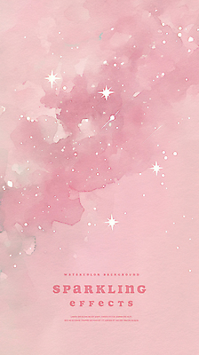 PSD 분홍색 백그라운드 일러스트 수채화 사람없음 반짝임 스파클링 몽환 국내일러스트 컬러 컨셉 모션 파일형식