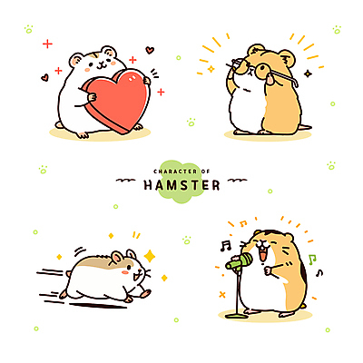 동물캐릭터 음표 일러스트 노래 들기 사람없음 반짝임 달리기 노란색 하트 스탠드마이크 햄스터 안경낌 일러캐릭터 AI파일 모양 동물 캐릭터 기호 안경 음악 컬러 모션 반려동물 설치류 마이크 파일형식 벡터