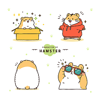 옷 동물캐릭터 일러스트 사람없음 반짝임 상자 선글라스 노란색 햄스터 후드티 일러캐릭터 AI파일 동물 캐릭터 안경 컬러 티셔츠 모션 반려동물 설치류 파일형식 벡터