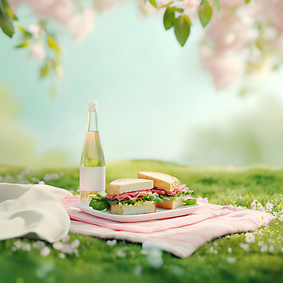 JPG 편집이미지 접시 봄꽃 샌드위치 잔디 사람없음 초록색 햇빛 평화 와인병 점심식사 봄소풍 편집실사 AI포토 AI콘텐츠 식물 식기 꽃 음식 컬러 컨셉 병_용기 태양 소풍 와인 식사 봄 CG 파일형식