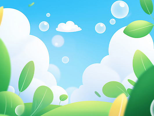 JPG 구름 백그라운드 일러스트 자연 하늘 초원 사람없음 초록색 평화 풀잎 비눗방울 국내일러스트 AI일러스트 AI콘텐츠 자연요소 컬러 컨셉 잎 풀_식물 생태계 파일형식