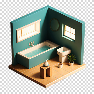편집이미지 화분 창문 탁자 욕조 누끼 사람없음 3D 거울 세면대 화장실 PNG 아이소메트릭 샤워용품 가구 생활용품 디지털합성 파일형식