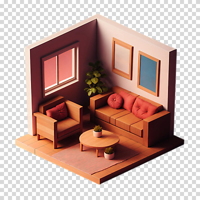 편집이미지 화분 액자 쿠션 창문 탁자 누끼 사람없음 소파 3D 카펫 방 나무의자 PNG 아이소메트릭 가구 의자 목재 디지털합성 파일형식