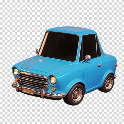 편집이미지 한대 자동차 누끼 사람없음 파란색 3D PNG 로우폴리 편집소스 1 육상교통 컬러 디지털합성 파일형식