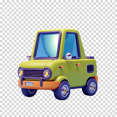 편집이미지 한대 자동차 누끼 사람없음 연두색 3D PNG 로우폴리 편집소스 1 육상교통 초록색 디지털합성 파일형식