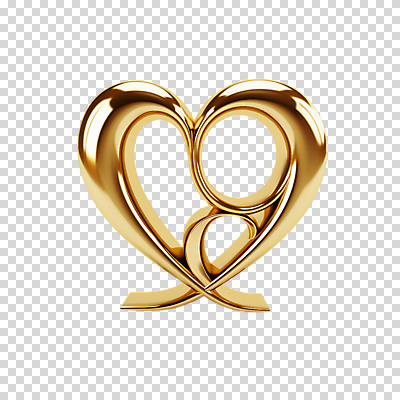 편집이미지 누끼 사람없음 3D 금색 하트 황금 입체 오브젝트 광택 PNG 편집소스 모양 컬러 디지털합성 파일형식