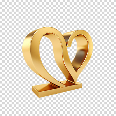 편집이미지 누끼 사람없음 3D 금색 하트 황금 입체 오브젝트 광택 PNG 편집소스 모양 컬러 디지털합성 파일형식