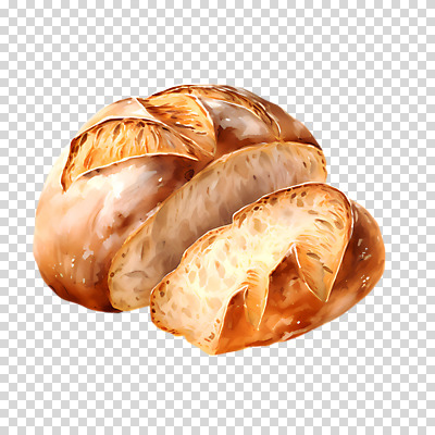 편집이미지 누끼 사람없음 갈색 슬라이스 PNG 캉파뉴 빵 컬러 파일형식