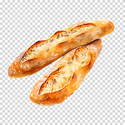 편집이미지 누끼 사람없음 갈색 두개 바게트 PNG 빵 컬러 2 파일형식