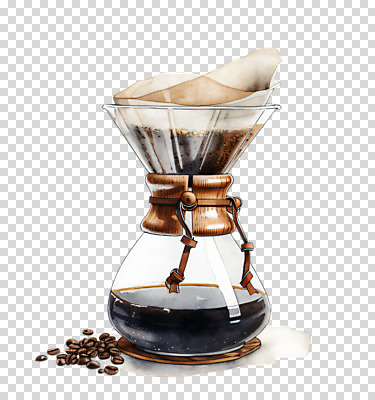 편집이미지 수채화 누끼 사람없음 갈색 원두 오브젝트 PNG 거름종이 드립커피 핸드드립 드립백 종이 커피 컬러 커피용품 파일형식