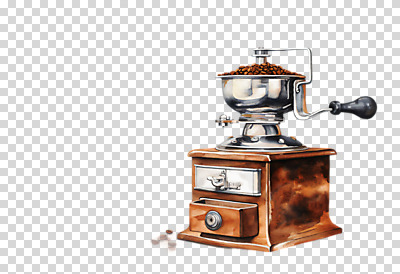 편집이미지 수채화 누끼 사람없음 갈색 원두 오브젝트 그라인더 PNG 커피 컬러 커피용품 파일형식