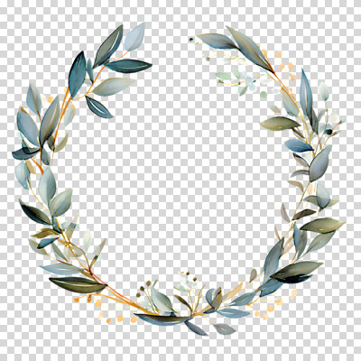 편집이미지 줄기 잎 수채화 누끼 사람없음 초록색 화환 풀 원형프레임 PNG 유칼립투스 편집소스 식물 꽃 컬러 프레임 원형 파일형식