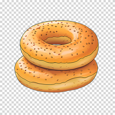 편집이미지 누끼 사람없음 갈색 두개 베이글 PNG 빵 컬러 2 파일형식