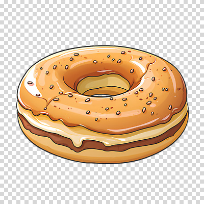 편집이미지 누끼 사람없음 한개 갈색 베이글 PNG 크림치즈 1 빵 컬러 치즈 파일형식