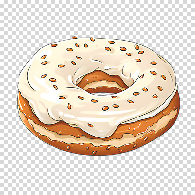 편집이미지 누끼 사람없음 한개 갈색 생크림 베이글 PNG 크림치즈 1 빵 컬러 치즈 크림 파일형식