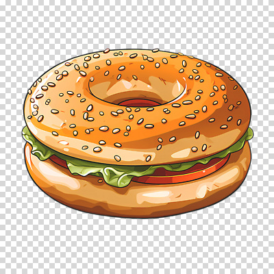 편집이미지 채소 누끼 사람없음 한개 갈색 베이글 PNG 베이글샌드위치 1 빵 컬러 샌드위치 파일형식