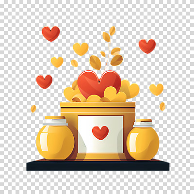 편집이미지 잎 누끼 사람없음 상자 노란색 하트 병 PNG 기부 후원 모양 식물 식기 컬러 도움 파일형식