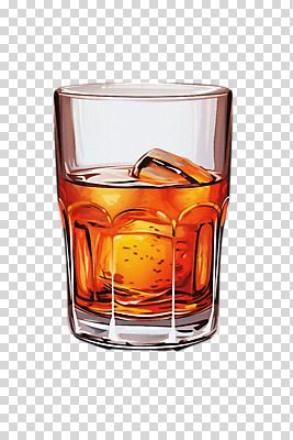 편집이미지 한잔 주류 누끼 사람없음 얼음 주황색 양주잔 PNG 자연요소 1 음료 컬러 술잔 양주 파일형식