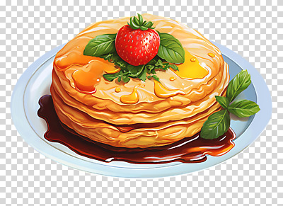 편집이미지 접시 잎 딸기 누끼 사람없음 허브 브런치 PNG 팬케이크 메이플시럽 편집소스 식물 식기 과일 케이크 식사 시럽 파일형식