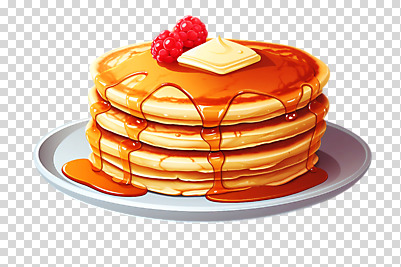 편집이미지 접시 누끼 사람없음 브런치 산딸기 베리 버터 PNG 팬케이크 메이플시럽 편집소스 식기 과일 케이크 식사 시럽 파일형식