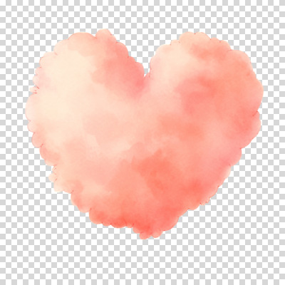 구름 편집이미지 분홍색 붓터치 수채화 누끼 사람없음 하트 번짐 PNG 편집소스 자연요소 모양 컬러 파일형식 효과