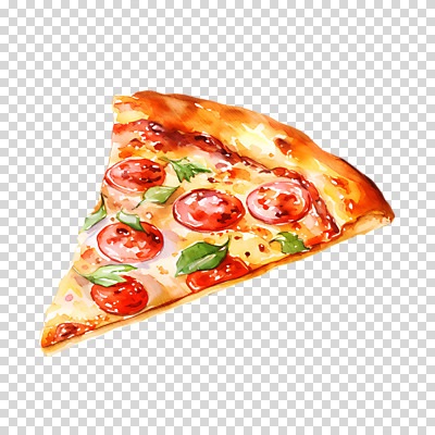 편집이미지 수채화 패스트푸드 서양음식 누끼 사람없음 한조각 PNG 조각피자 편집소스 1 음식 피자 인스턴트 파일형식