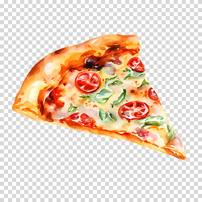 편집이미지 수채화 패스트푸드 서양음식 누끼 사람없음 한조각 PNG 조각피자 편집소스 1 음식 피자 인스턴트 파일형식