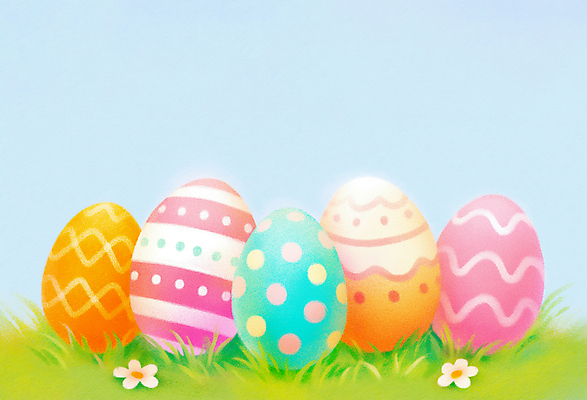 JPG 기독교 하늘색 일러스트 하늘 잔디 사람없음 들꽃 화려 부활절계란 국내일러스트 AI일러스트 AI콘텐츠 식물 꽃 종교 컨셉 부활절 파란색 계란 파일형식