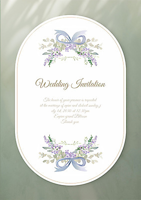 템플릿 리본 결혼 프레임 그림자 사람없음 풀잎 고급 청첩장 초대장 라벤더 보테니컬아트 이미지템플릿 AI파일 꽃 컨셉 잎 카드_감사 이벤트 풀_식물 허브 파일형식 벡터