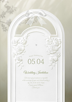 템플릿 리본 결혼 프레임 그림자 사람없음 장미 흰색 고급 비석 청첩장 초대장 대리석 보테니컬아트 이미지템플릿 AI파일 꽃 컬러 컨셉 재료 카드_감사 이벤트 파일형식 벡터