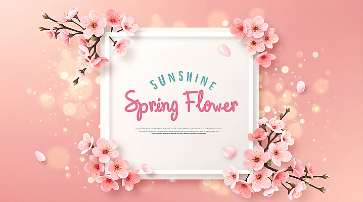 PSD 템플릿 꽃잎 봄꽃 프레임 이벤트 사람없음 반짝임 벚꽃 나뭇가지 화려 보케 이미지템플릿 나무 꽃 컨셉 모션 봄 파일형식
