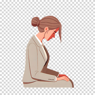 편집이미지 여자 고개숙이기 한명 누끼 앉기 정장 성인 비즈니스우먼 PNG 우울감 성인여자한명만 1 옷 감정 비즈니스 모션 숙이기 사람 직장인 여자한명만 성인여자만 파일형식